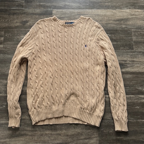 Polo Ralph Lauren Other - Cable-Knit Wool-Cashmere Sweater tan XL